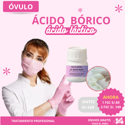OVULOS ( ACIDO BORICO + LACTICO ) LLEVATE 2 POR 159