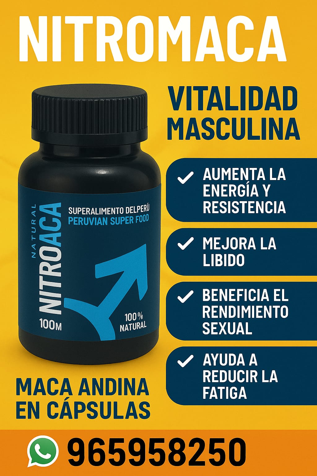 💥 NITROMACA - Potencia Natural para el Hombre Moderno 💥